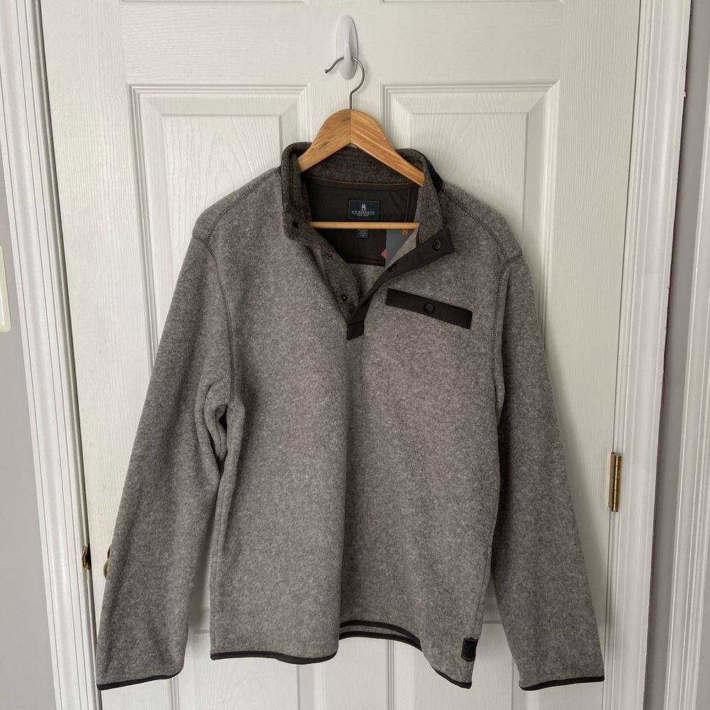 G.H. Bass & Co Gray Fuzzy Jacket